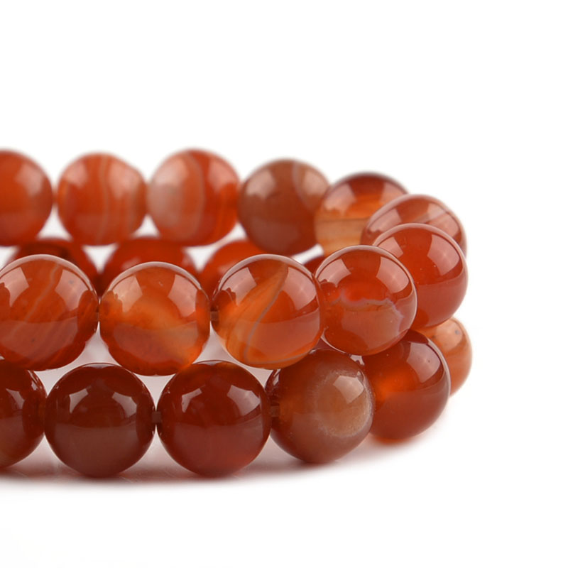 1 Strang Rote Natürliche Achat – Jewelry Making Gemstones Bewertung und Preis