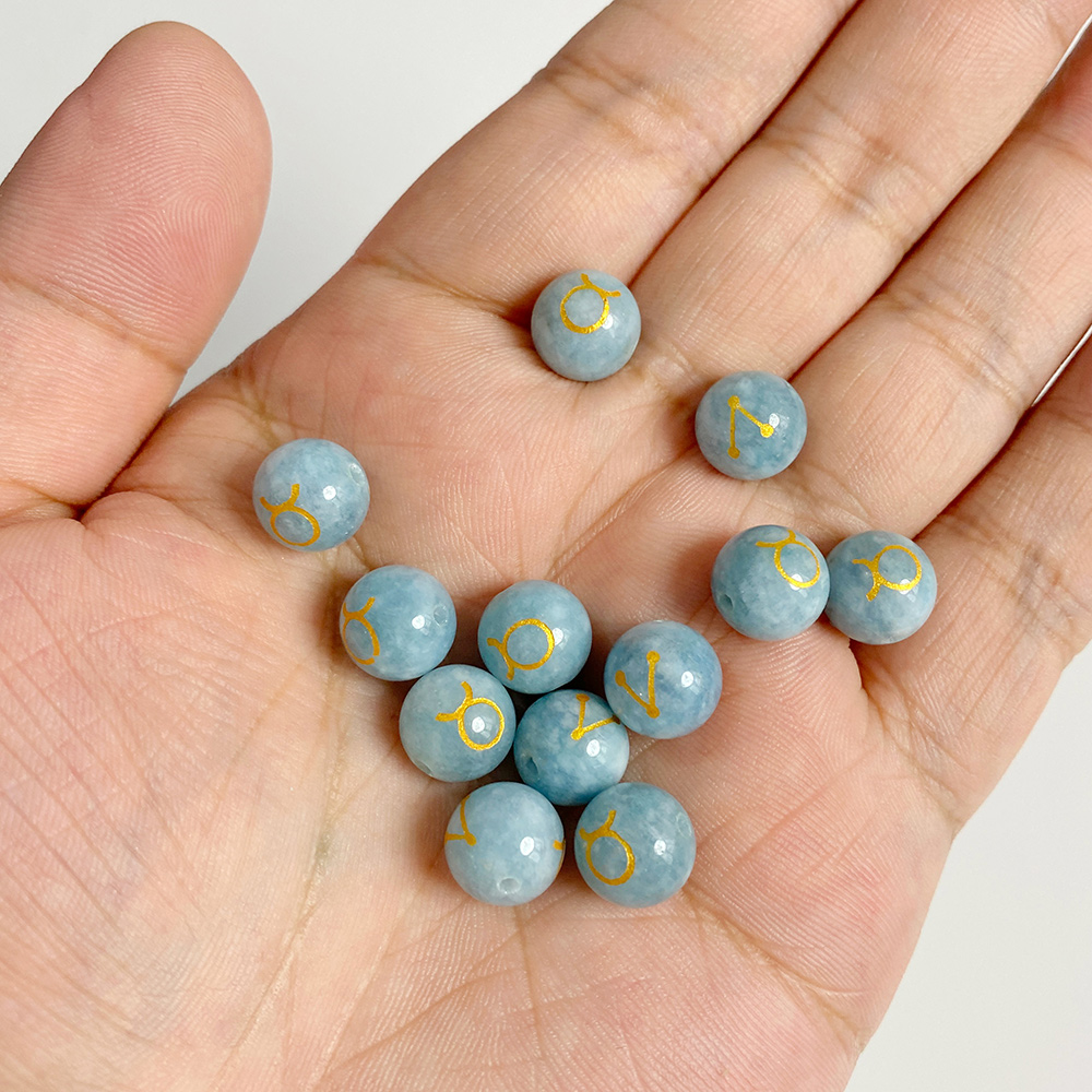Großhandel 12 Tierkreis Mooons – Jewelry Making Gemstones Bewertung und Preis